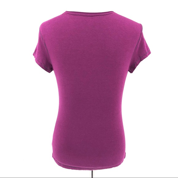 ALO Yoga Purple Short Sleeve Tee, Size M - Picture 4 of 7